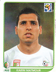 Karim Matmour Algeria samolepka Panini World Cup 2010 #235